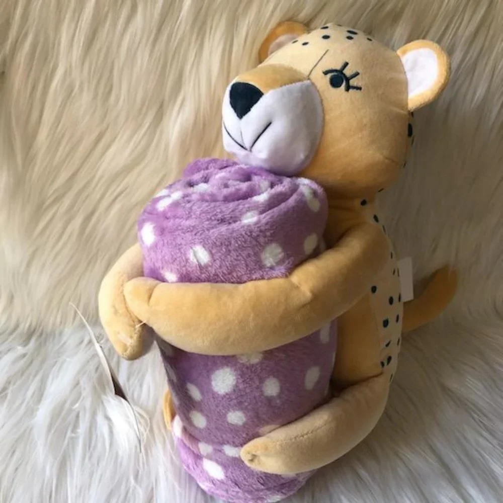 Leopard Stuffed Animal & Blanket Set